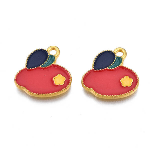 Rack Plating Alloy Enamel Pendants