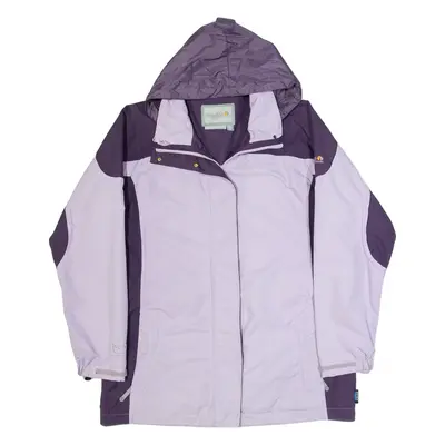 REGATTA Mesh Lined Womens Rain Jacket Purple Hooded L