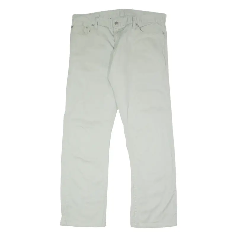 LEVI'S 514 Mens Twill Trousers Grey Regular Straight W36 L34
