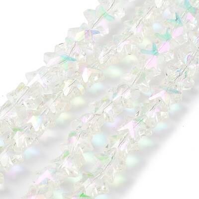 Electroplate Transparent Glass Beads