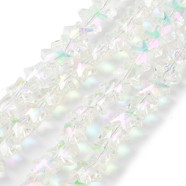 Electroplate Transparent Glass Beads