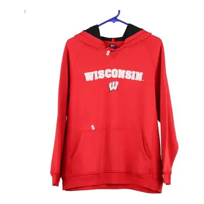 Wisconsin Badgers Nike College Hoodie - XL Red Cotton Blend