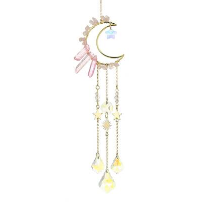 Moon & Star Brass Hanging Ornaments