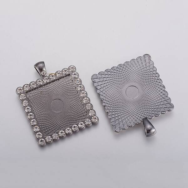 Alloy Pendant Cabochon Settings
