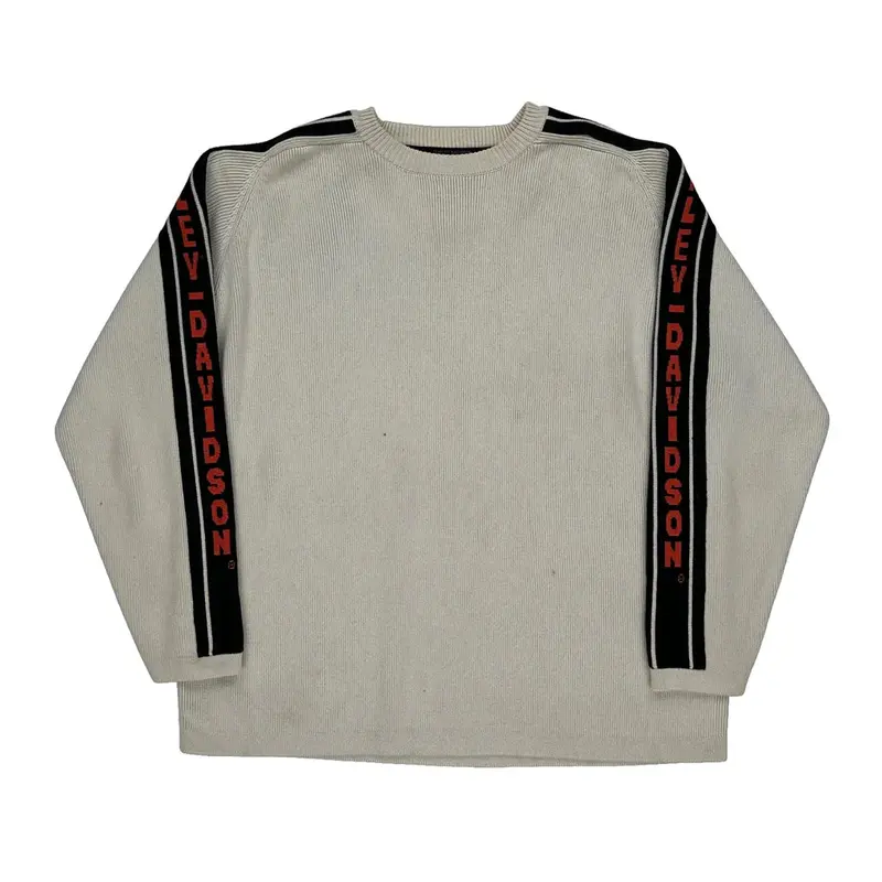 Harley Davidson Jumper - 2XL Cream Cotton