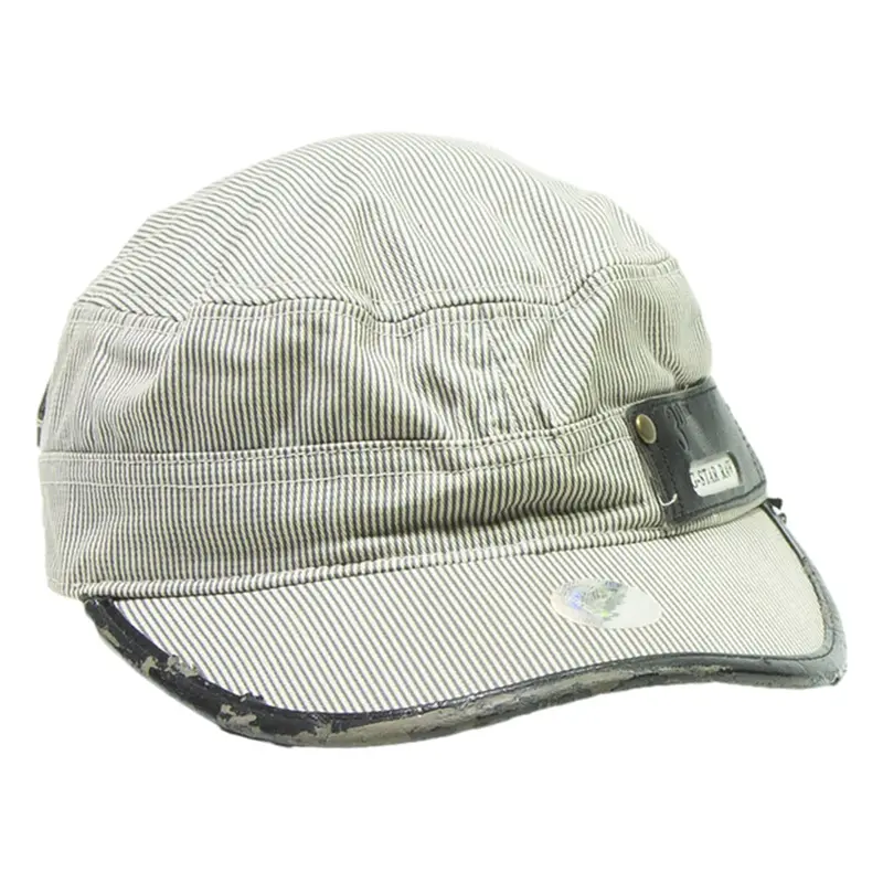 G-STAR Mens Baseball Cap Grey Striped M