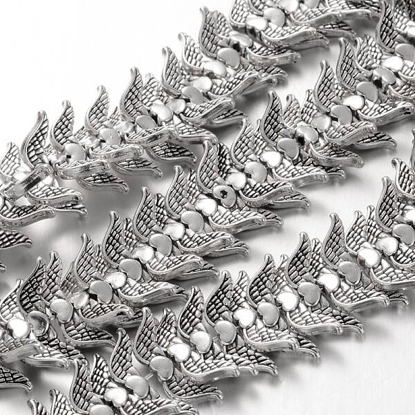 Wing Tibetan Style Alloy Bead Strands