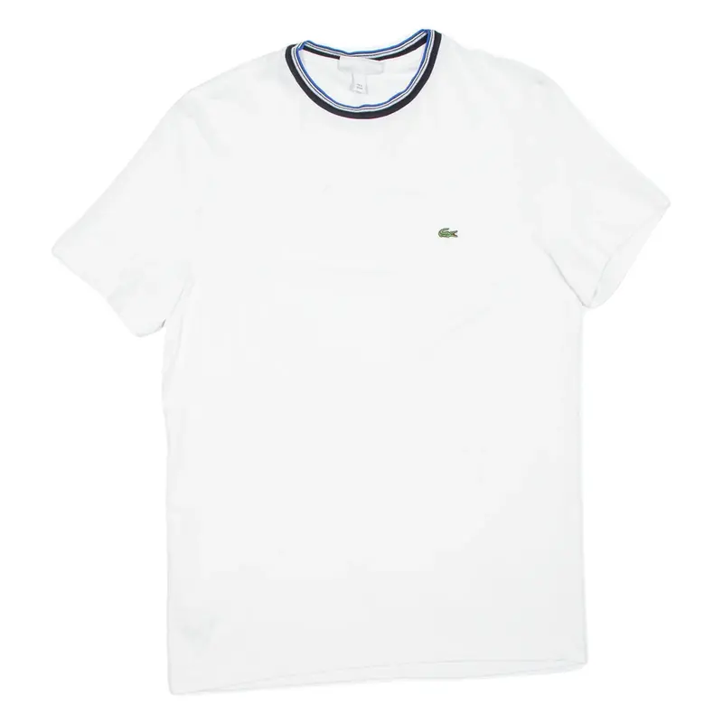 LACOSTE Mens T-Shirt White M
