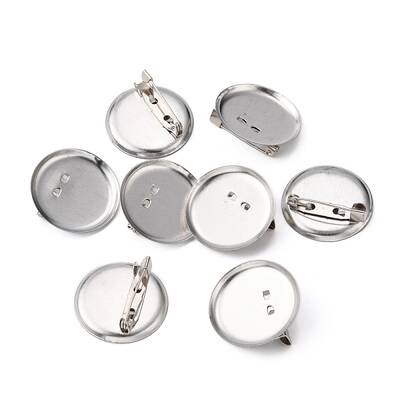 Platinum Plated  Iron DIY Iron Brooch Findings