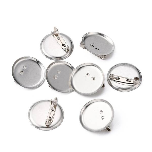 Platinum Plated  Iron DIY Iron Brooch Findings