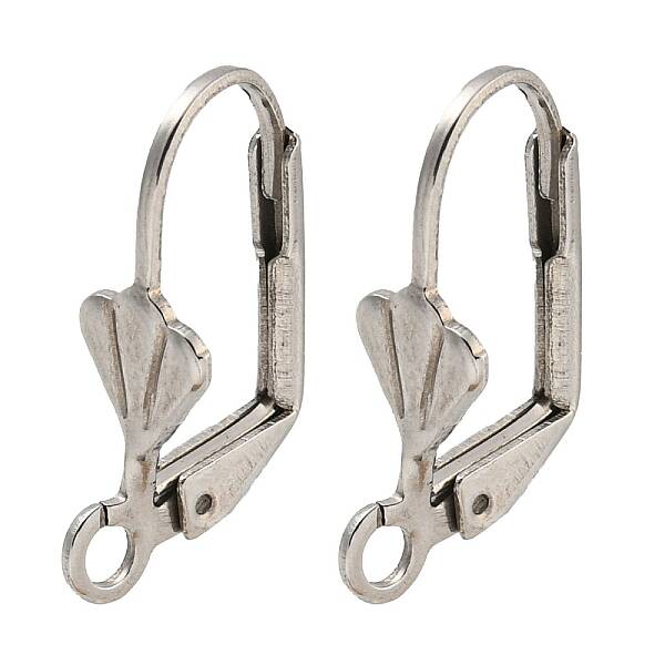 Non-Tarnish 304 Stainless Steel Leverback Earring Findings