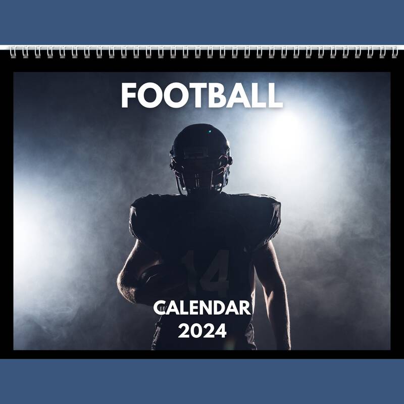 Football Calendar 2024 Gift Idea For Football Lovers | Wall Calendar