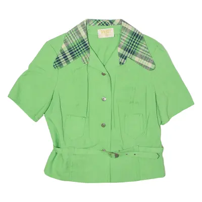 WALTER BOLTAG Womens Blazer Jacket Green 90s S