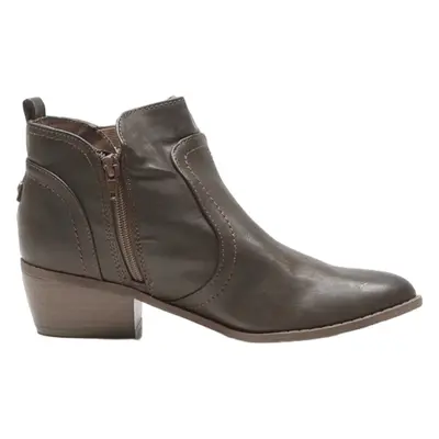 GUESS Ankle Boots Brown Leather Womens UK 6