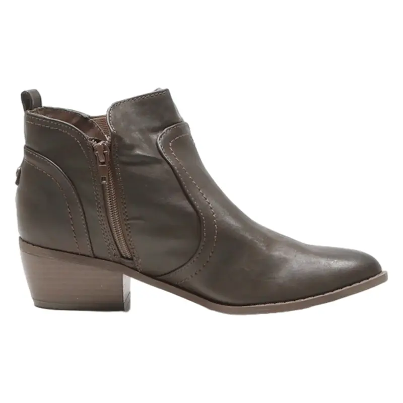 GUESS Ankle Boots Brown Leather Womens UK 6