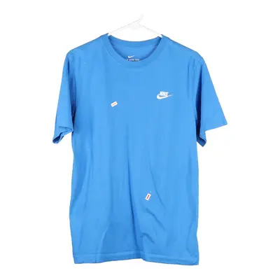 Nike T-Shirt - Small Blue Cotton Blend