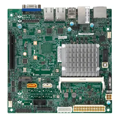 MBD-A2SAV-L-O Supermicro A2SAV-L Socket FCBGA-1296 System on Chip Chipset Mini-ITX System Board (Motherboard) Supports Atom E...