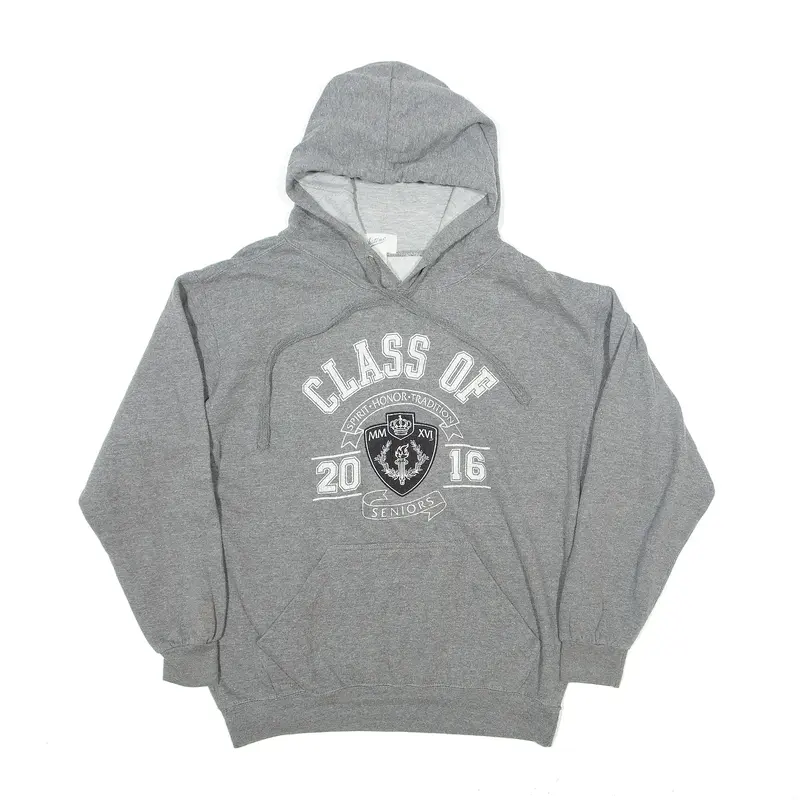 JOSTONS Class of 2016 Seniors Hoodie Grey Pullover Mens M