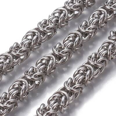 Tarnish Resistant 304 Stainless Steel Byzantine Chains