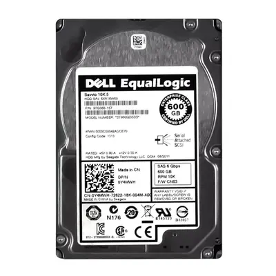 0Y4MWH Dell 600GB 6Gb/s SAS 10000 3.5-Inch Hard Drive