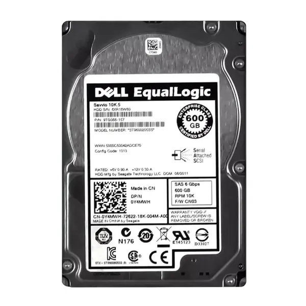 0Y4MWH Dell 600GB 6Gb/s SAS 10000 3.5-Inch Hard Drive