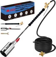NEW Propane Torch Weed Burner Kit, Weed Torch 1,900,000 BTU Blow Torch with 10FT Hose, Heavy Duty Garden Torch with Turbo Tri...