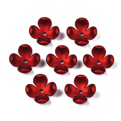 Rubberized Style Opaque Acrylic Bead Caps