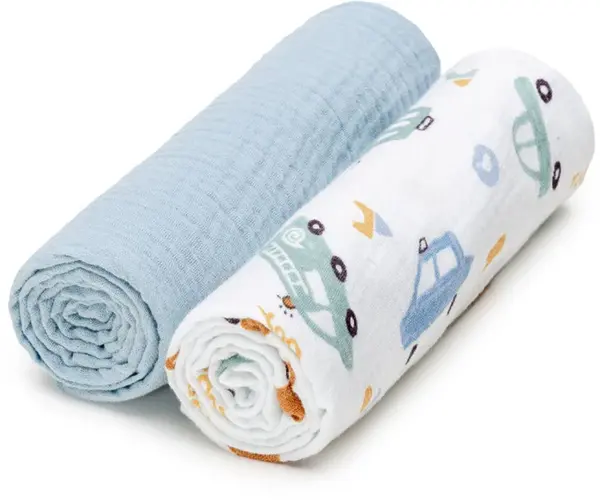 T-TOMI BIO Muslin Cloth Diapers Traffic 65x65 cm 2 pieces