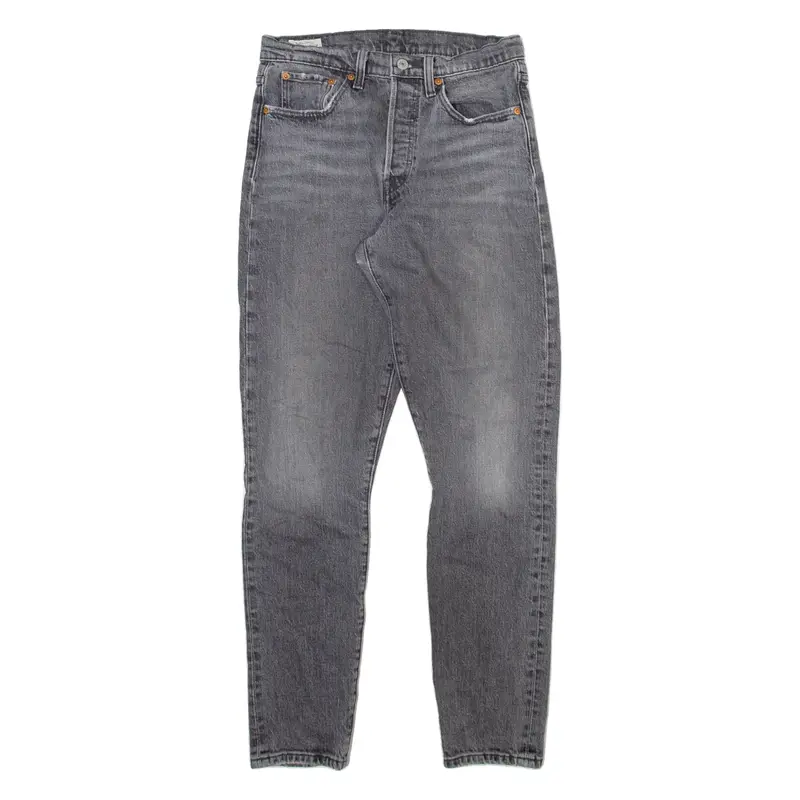 LEVI'S 501S Jeans BIG E Womens Grey Skinny Straight Stone Wash W28 L29