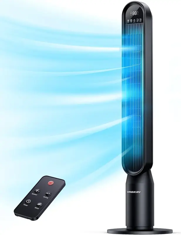 Tower Fan 42 Oscillating Tower Fan with 4 Modes, 4 Wind Speeds, 15H Timers, 90°Oscillation & 135° Vertical, Standing Fans...