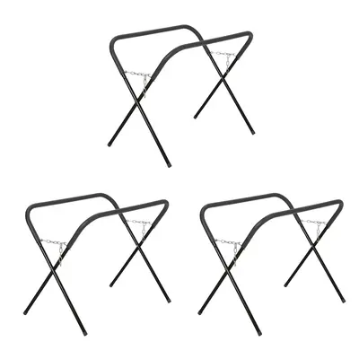 Garvee Portable Work Stand 750 LBS Capacity Folding Adjustable Height Tubular Steel Frame Foam Padding for Garage Shop
