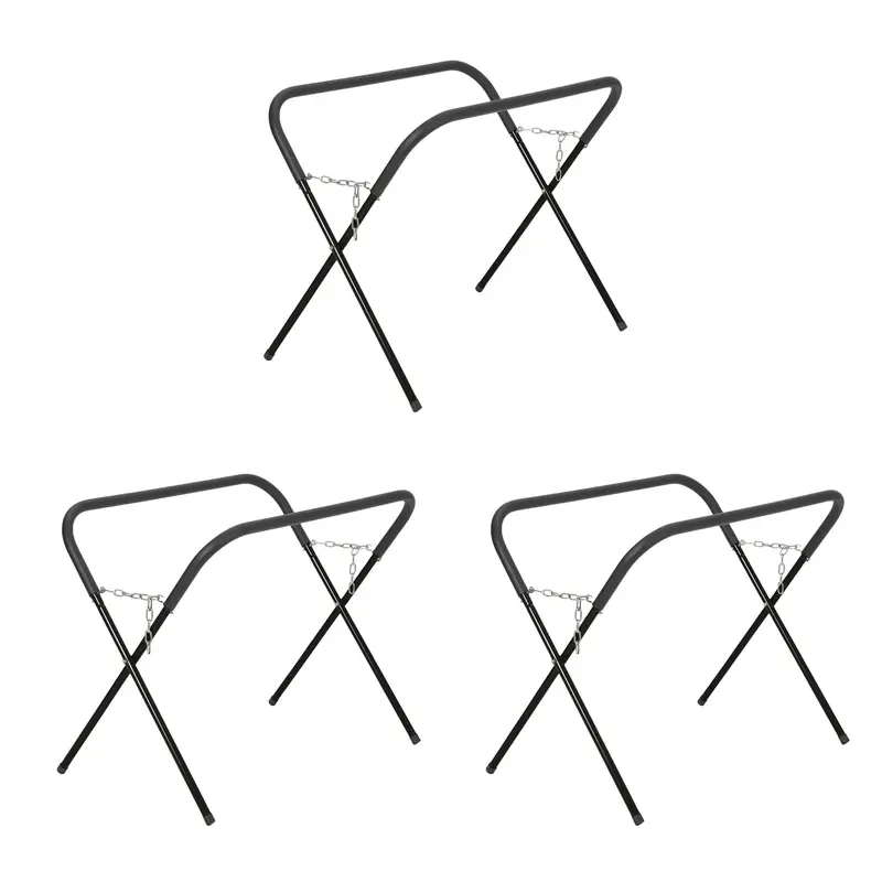 Garvee Portable Work Stand 750 LBS Capacity Folding Adjustable Height Tubular Steel Frame Foam Padding for Garage Shop