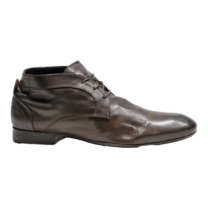 17 CORTZ Ankle Boots Brown Leather Mens UK 7.5