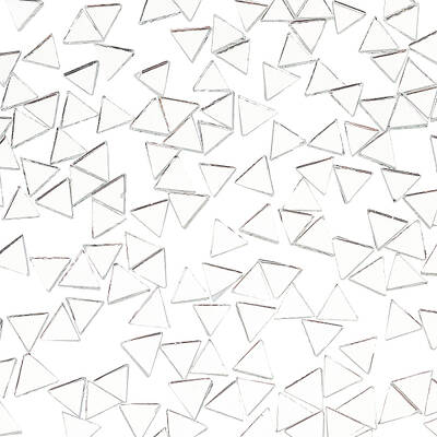 260g 0.5 inch Triangle Glass Mirror Tiles Mini Glass Decorative Mosaic Tiles for Home Decoration Crafts Jewelry Making