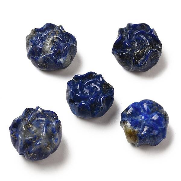 Natural Lapis Lazuli Carved Beads