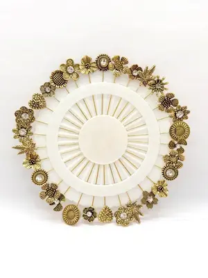 Women's Elegant Large Head Pins, Ladies Scarf Pin Clips, British Style Hat Fasteners, Fashion Accessories for Women