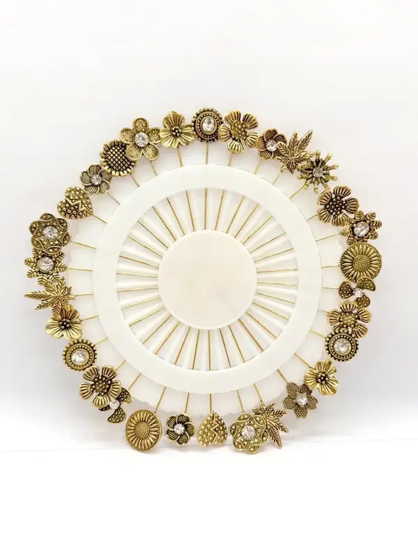 Women's Elegant Large Head Pins, Ladies Scarf Pin Clips, British Style Hat Fasteners, Fashion Accessories for Women