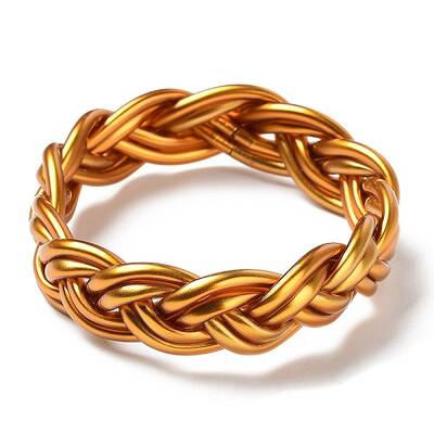 Plastic Cord Braided Stretch Bracelets