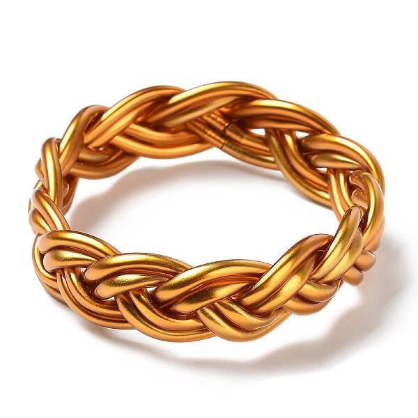 Plastic Cord Braided Stretch Bracelets