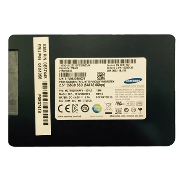 04X4058 Lenovo 256GB Triple-Level Cell SATA 6Gb/s 2.5-Inch Solid State Drive