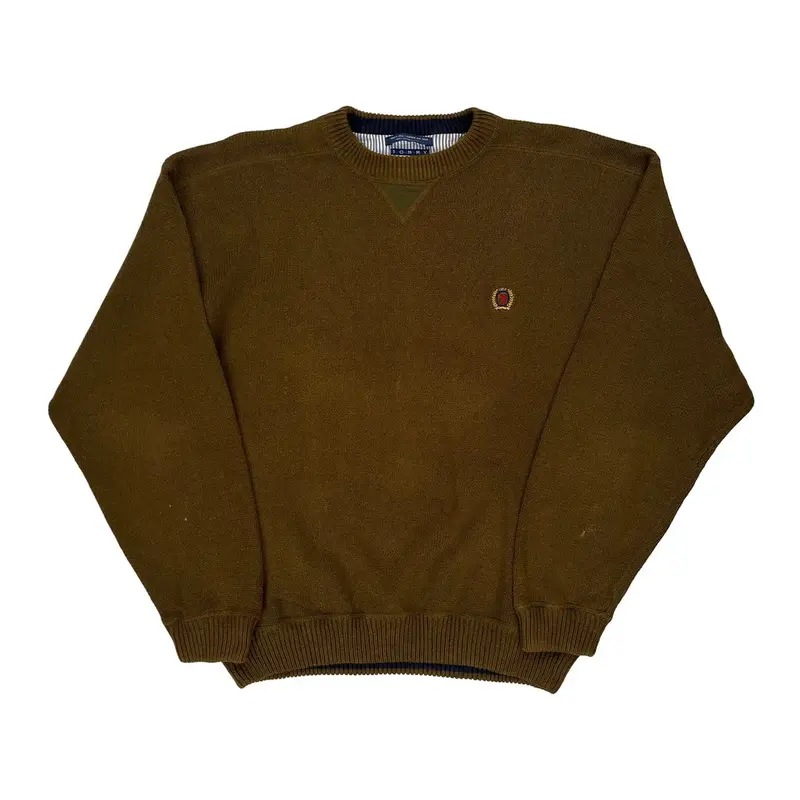 Tommy Hilfiger Jumper - XL Brown Cotton