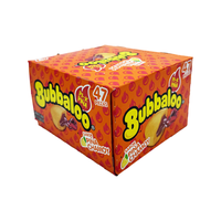 Bubbaloo Sabor Pina Chamoy Spicy Pineappple Flavored Gum 47 Pieces Mexican Candy Dulces Mexicanos Sweet Chewy Snack Bonbon Ju...
