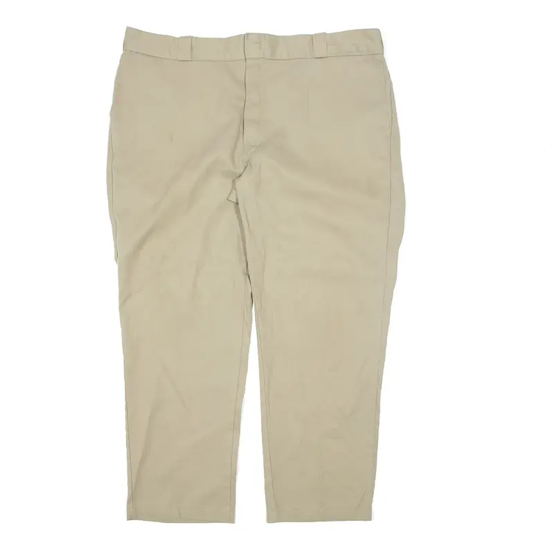 DICKIES 874 Workwear Canvas Trousers Beige Regular Straight Mens W40 L28