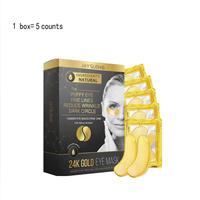 24K Gold Moisturizing Eye Patches, 5 Counts/box Firming Gel Eye Masks, Eye Care Products For Women & Men