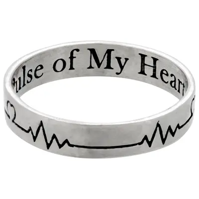 Pulse of My Heart Sterling Ring - 9