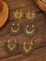 Vintage Style Hollow Out Design Dangle Earrings, Fashion Earrings, Boho Style Jewelry for Women, Trendy All-match & Exquisite...
