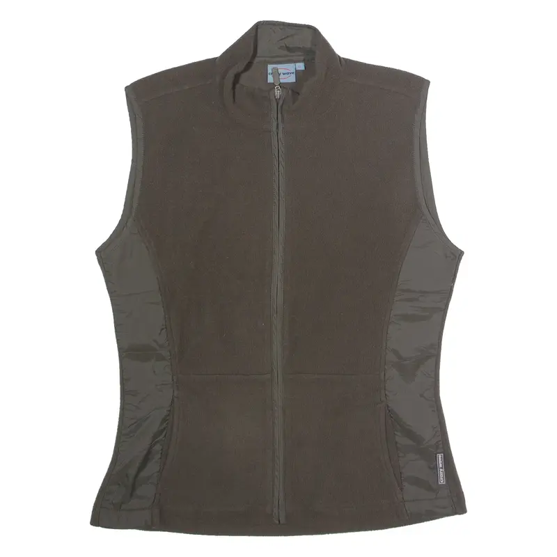 CRAZY WAVE Womens Fleece Gilet Green XL