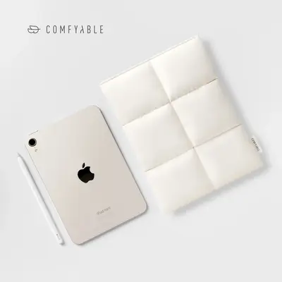 Comfyable 7-8 Inch Puffy Tablet Sleeve Compatible for iPad Mini 7 2024 A17 Pro, Mini 6 2021 A15, Quilted Puffer Tablet Carryi...