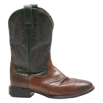 ARIAT Cowboy Boots Green Leather Womens UK 5.5