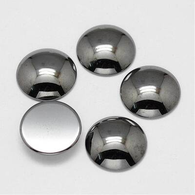Non-magnetic Synthetic Hematite Cabochons
